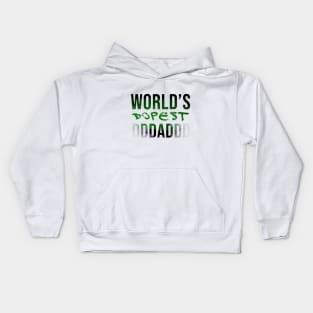 World's dopest dad Kids Hoodie